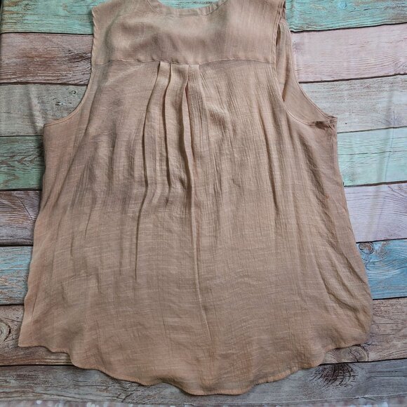 Torrid 2 Womens 18/20 Blush Pink Sleeveless Top Rayon Polyester Blend Plus Size - Picture 7 of 9